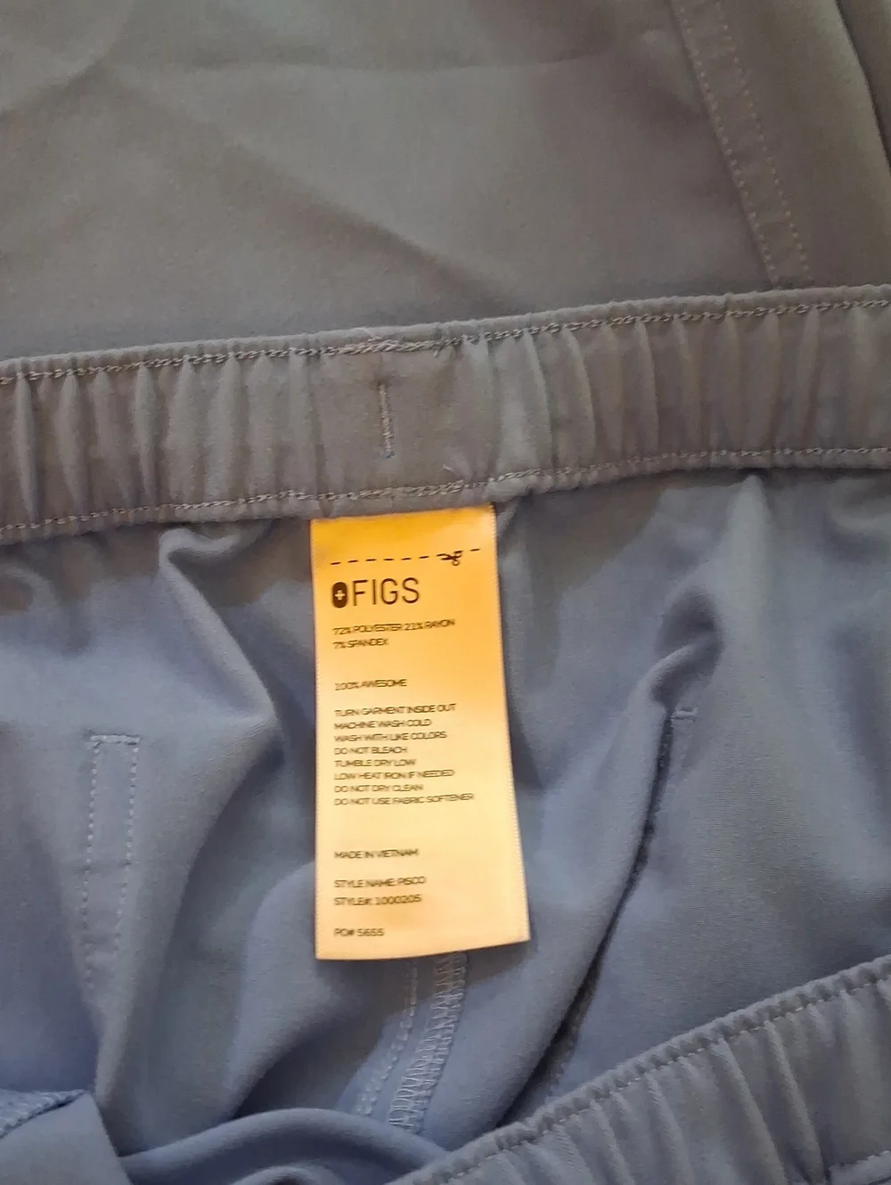 2 Pair Figs Men's  Ceil Blue XL scrub Pants